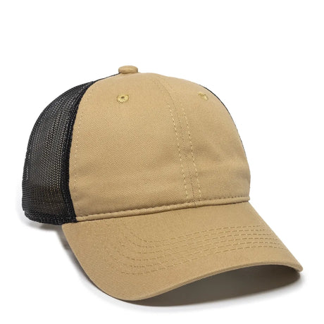 Outdoor Cap FWT-130 Garment Washed Unstructured Trucker Hat Unisex Accessories Hats & Caps