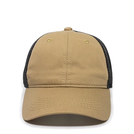 Outdoor Cap FWT-130 Garment Washed Unstructured Trucker Hat Unisex Accessories Hats & Caps