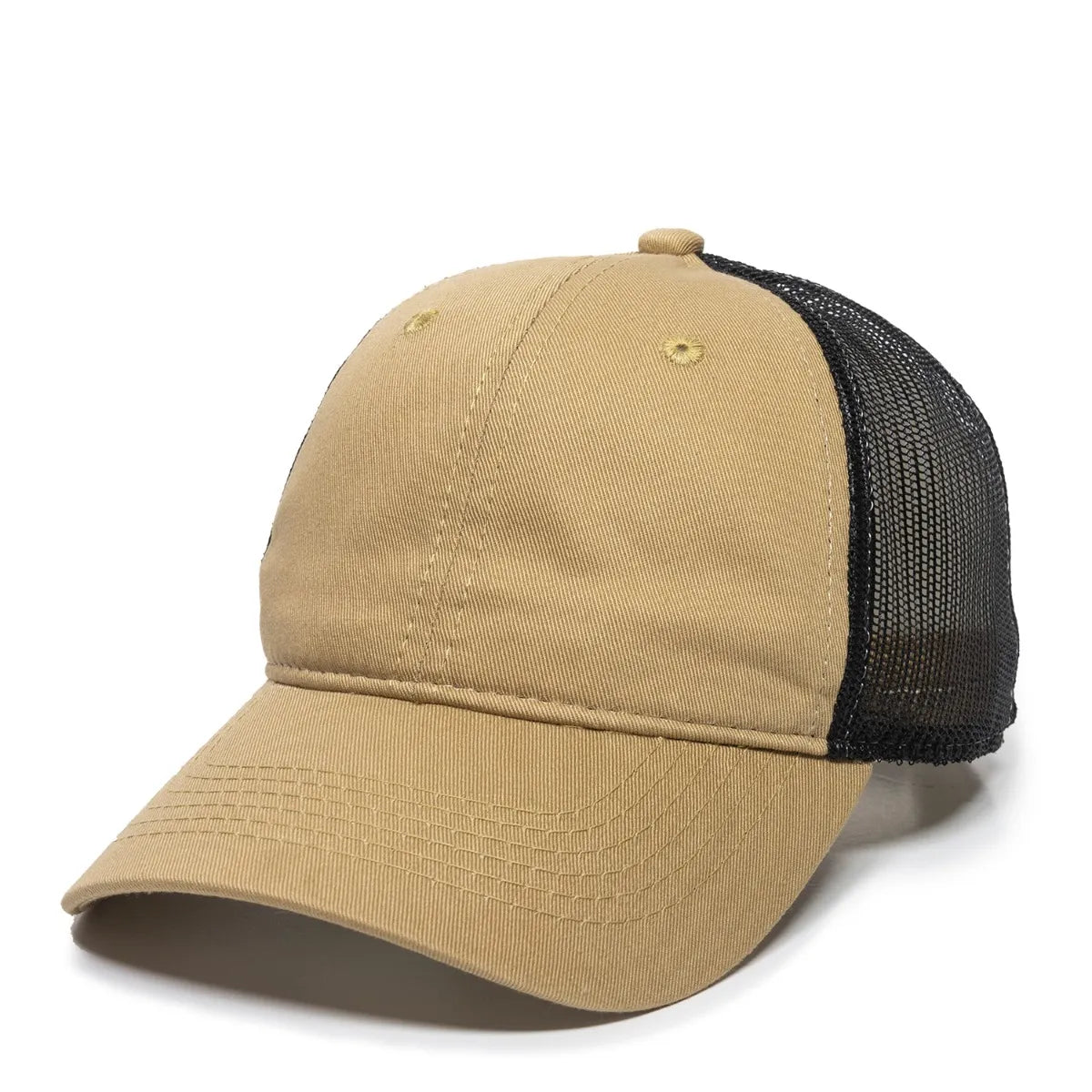 Outdoor Cap FWT-130 Garment Washed Unstructured Trucker Hat Unisex Accessories Hats & Caps
