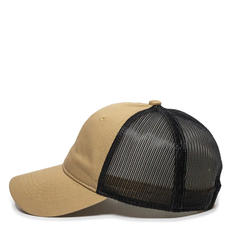 Outdoor Cap FWT-130 Garment Washed Unstructured Trucker Hat Unisex Accessories Hats & Caps