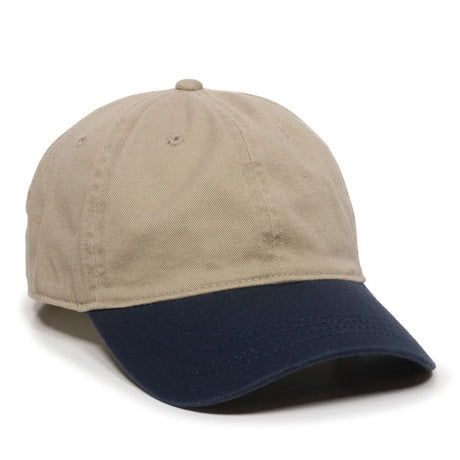 Outdoor Cap GWT-111 Garment Washed Dad-Cap Unstructured Solid Back Hat Unisex Accessories Hats & Caps