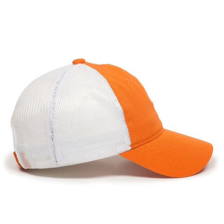 Outdoor Cap FWT-130 Garment Washed Unstructured Trucker Hat Unisex Accessories Hats & Caps