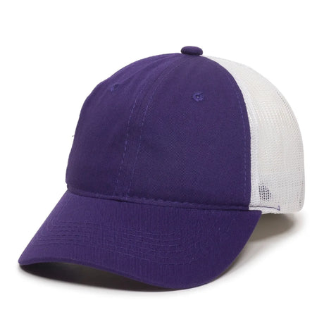 Outdoor Cap FWT-130 Garment Washed Unstructured Trucker Hat Unisex Accessories Hats & Caps