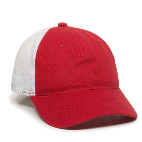 Outdoor Cap FWT-130 Garment Washed Unstructured Trucker Hat Unisex Accessories Hats & Caps