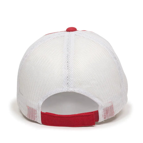 Outdoor Cap FWT-130 Garment Washed Unstructured Trucker Hat Unisex Accessories Hats & Caps