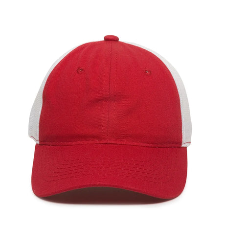 Outdoor Cap FWT-130 Garment Washed Unstructured Trucker Hat Unisex Accessories Hats & Caps