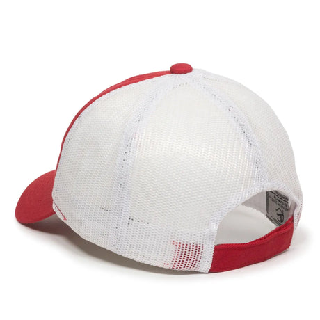 Outdoor Cap FWT-130 Garment Washed Unstructured Trucker Hat Unisex Accessories Hats & Caps