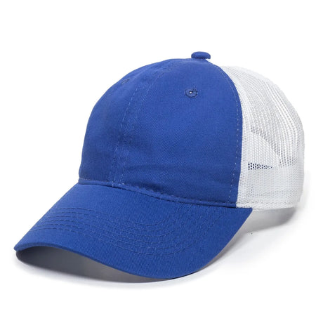 Outdoor Cap FWT-130 Garment Washed Unstructured Trucker Hat Unisex Accessories Hats & Caps