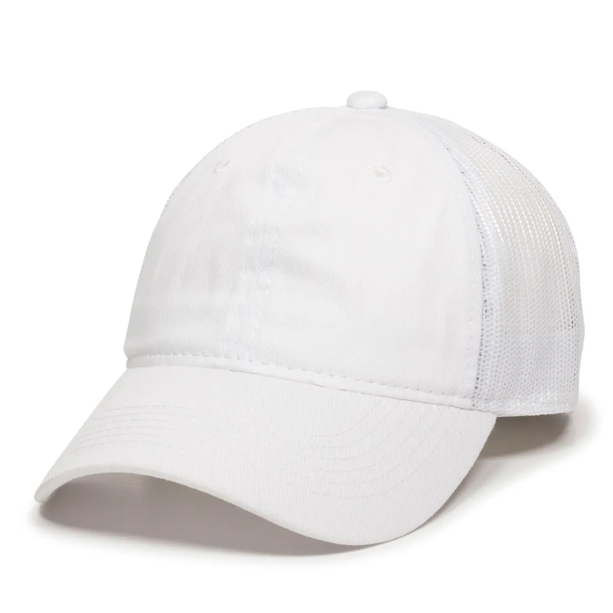 Outdoor Cap FWT-130 Garment Washed Unstructured Trucker Hat Unisex Accessories Hats & Caps