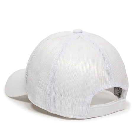 Outdoor Cap FWT-130 Garment Washed Unstructured Trucker Hat Unisex Accessories Hats & Caps