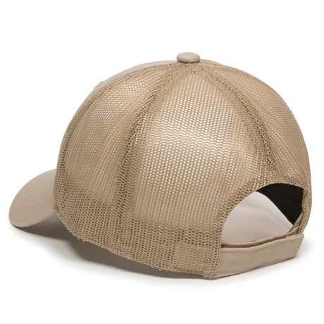 Outdoor Cap FWT-130 Garment Washed Unstructured Trucker Hat Unisex Accessories Hats & Caps