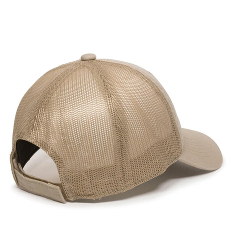 Outdoor Cap FWT-130 Garment Washed Unstructured Trucker Hat Unisex Accessories Hats & Caps