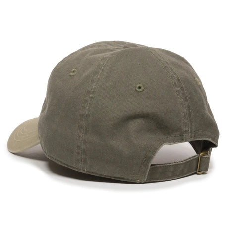 Outdoor Cap GWT-111 Garment Washed Dad-Cap Unstructured Solid Back Hat Unisex Accessories Hats & Caps