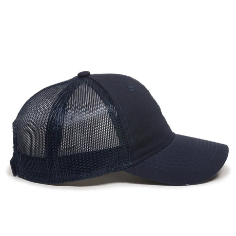 Outdoor Cap FWT-130 Garment Washed Unstructured Trucker Hat Unisex Accessories Hats & Caps