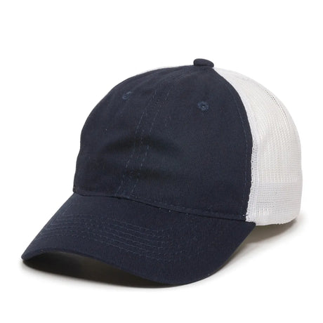 Outdoor Cap FWT-130 Garment Washed Unstructured Trucker Hat Unisex Accessories Hats & Caps