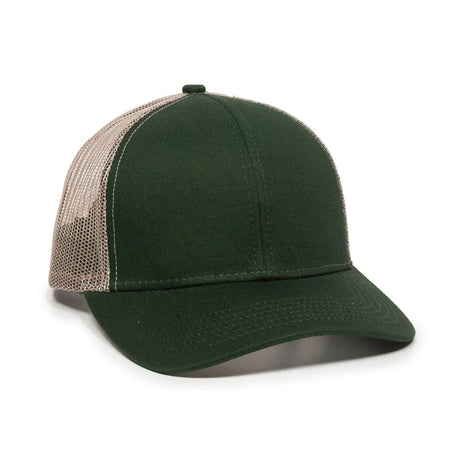 Outdoor Cap MBW-600 Cotton Twill Structured Trucker Hat Unisex Accessories Hats & Caps