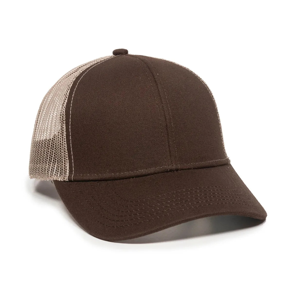 Outdoor Cap MBW-600 Cotton Twill Structured Trucker Hat Unisex Accessories Hats & Caps