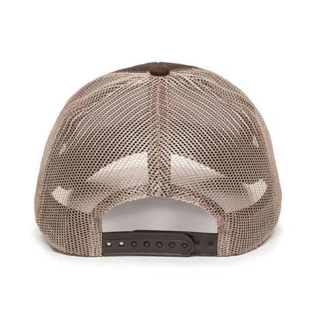 Outdoor Cap MBW-600 Cotton Twill Structured Trucker Hat Unisex Accessories Hats & Caps