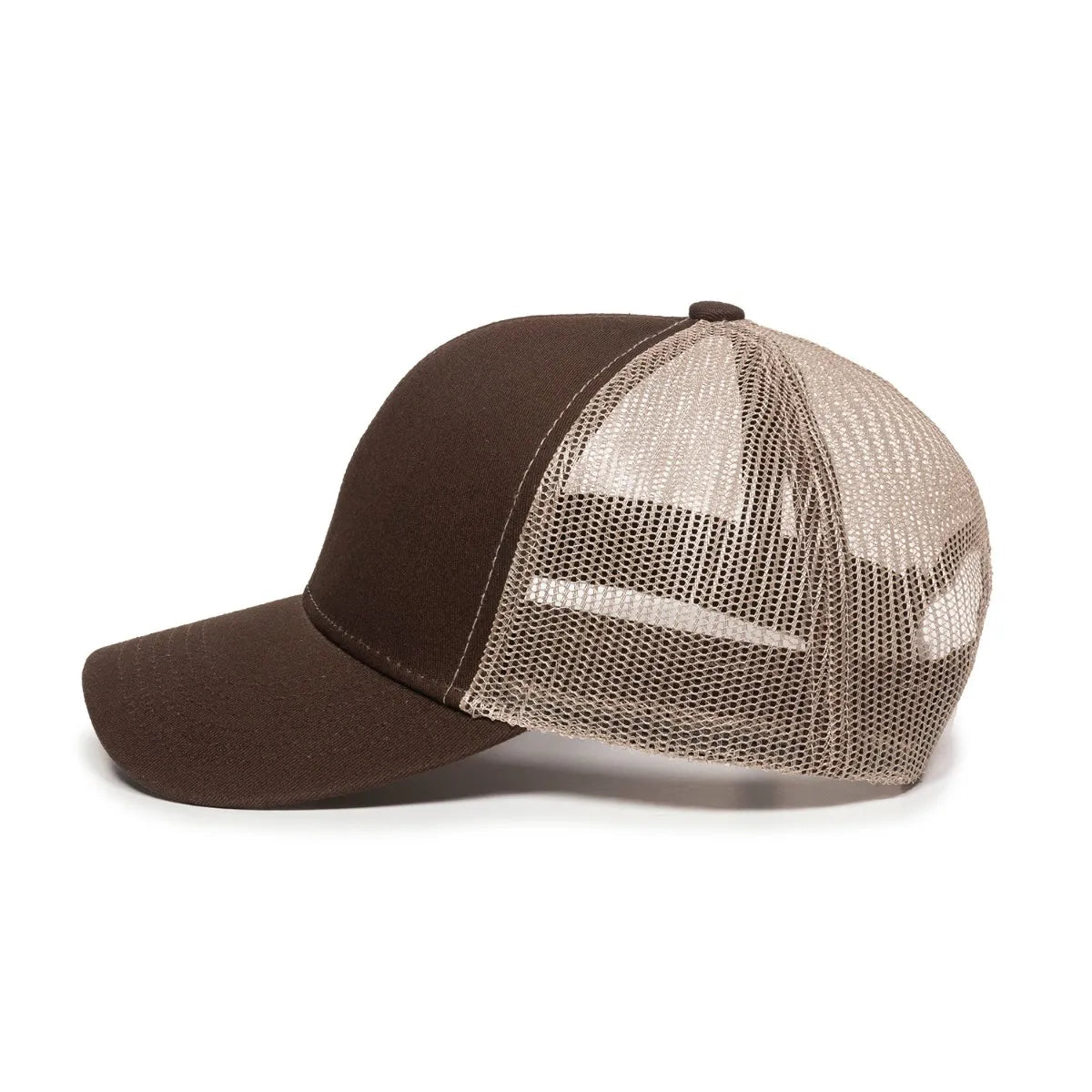 Outdoor Cap MBW-600 Cotton Twill Structured Trucker Hat Unisex Accessories Hats & Caps