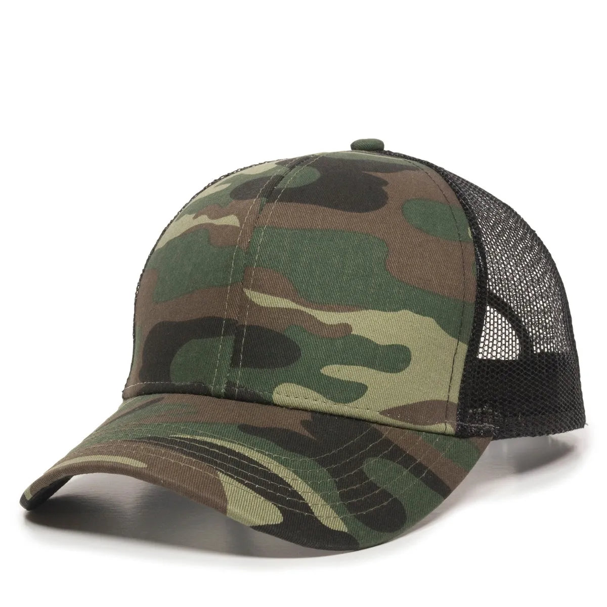 Outdoor Cap MBW-600 Cotton Twill Structured Trucker Hat Unisex Accessories Hats & Caps