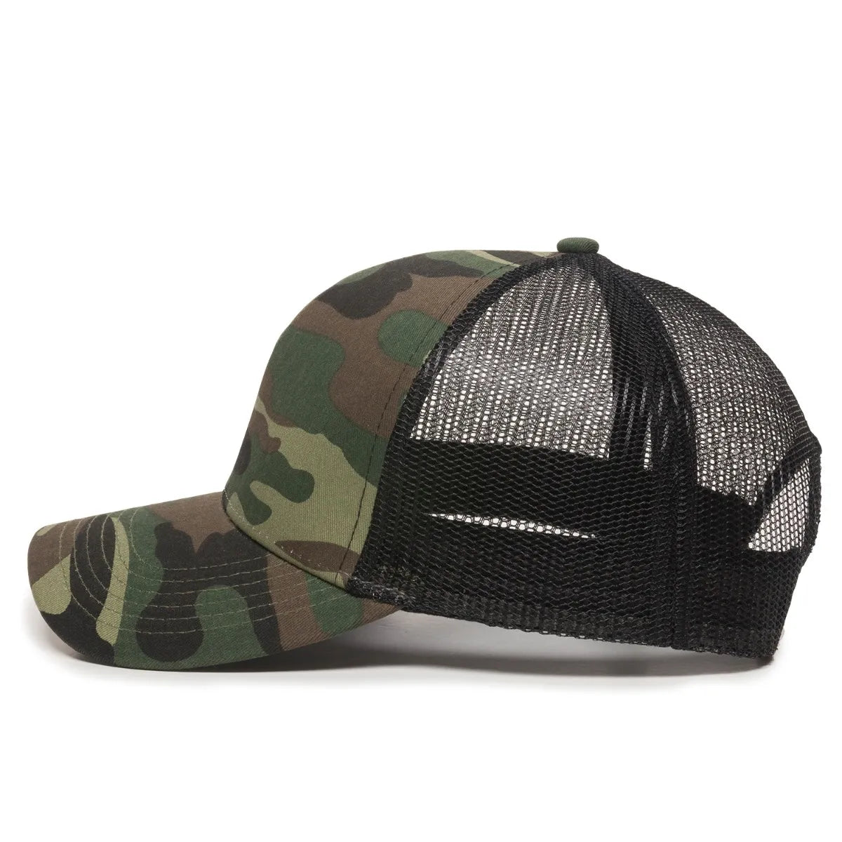 Outdoor Cap MBW-600 Cotton Twill Structured Trucker Hat Unisex Accessories Hats & Caps