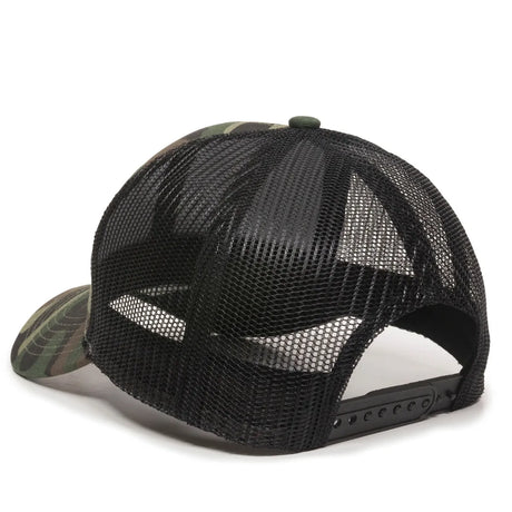 Outdoor Cap MBW-600 Cotton Twill Structured Trucker Hat Unisex Accessories Hats & Caps