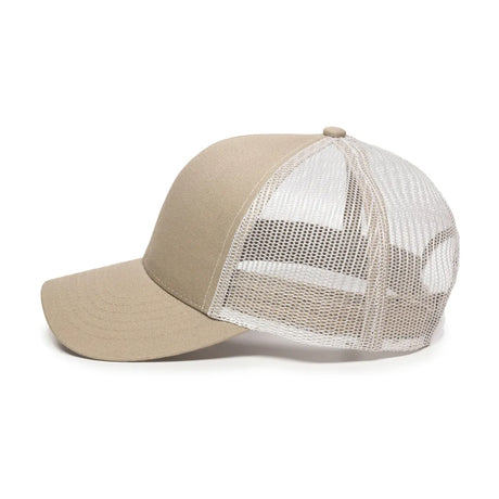 Outdoor Cap MBW-600 Cotton Twill Structured Trucker Hat Unisex Accessories Hats & Caps