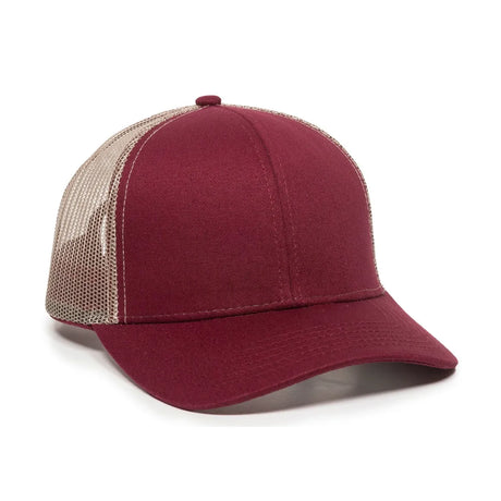 Outdoor Cap MBW-600 Cotton Twill Structured Trucker Hat Unisex Accessories Hats & Caps