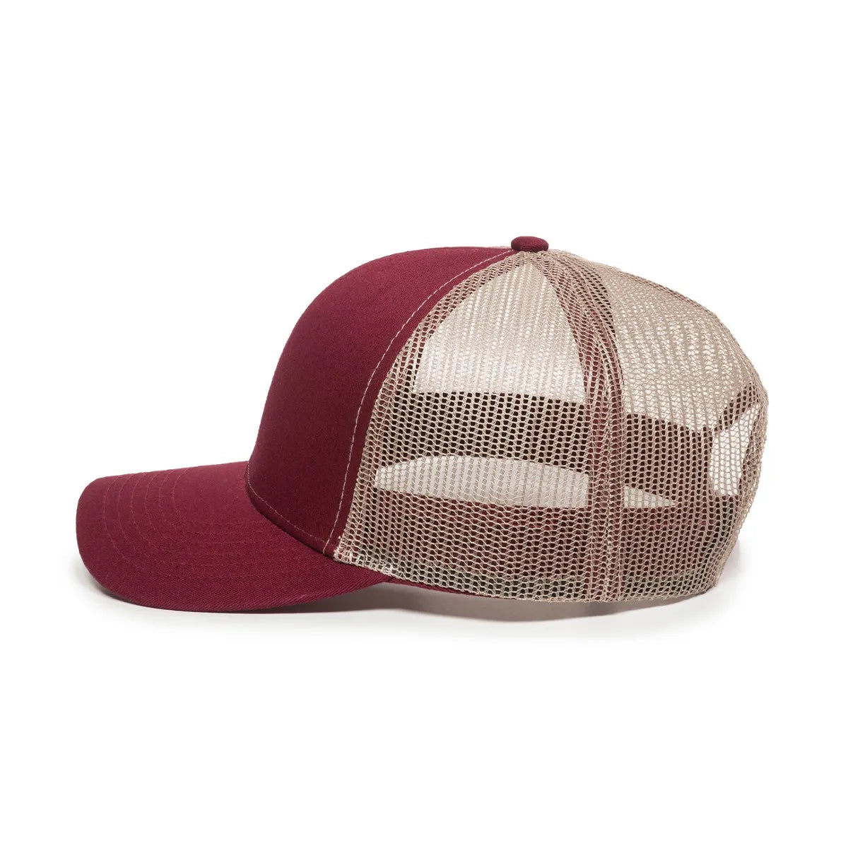 Outdoor Cap MBW-600 Cotton Twill Structured Trucker Hat Unisex Accessories Hats & Caps