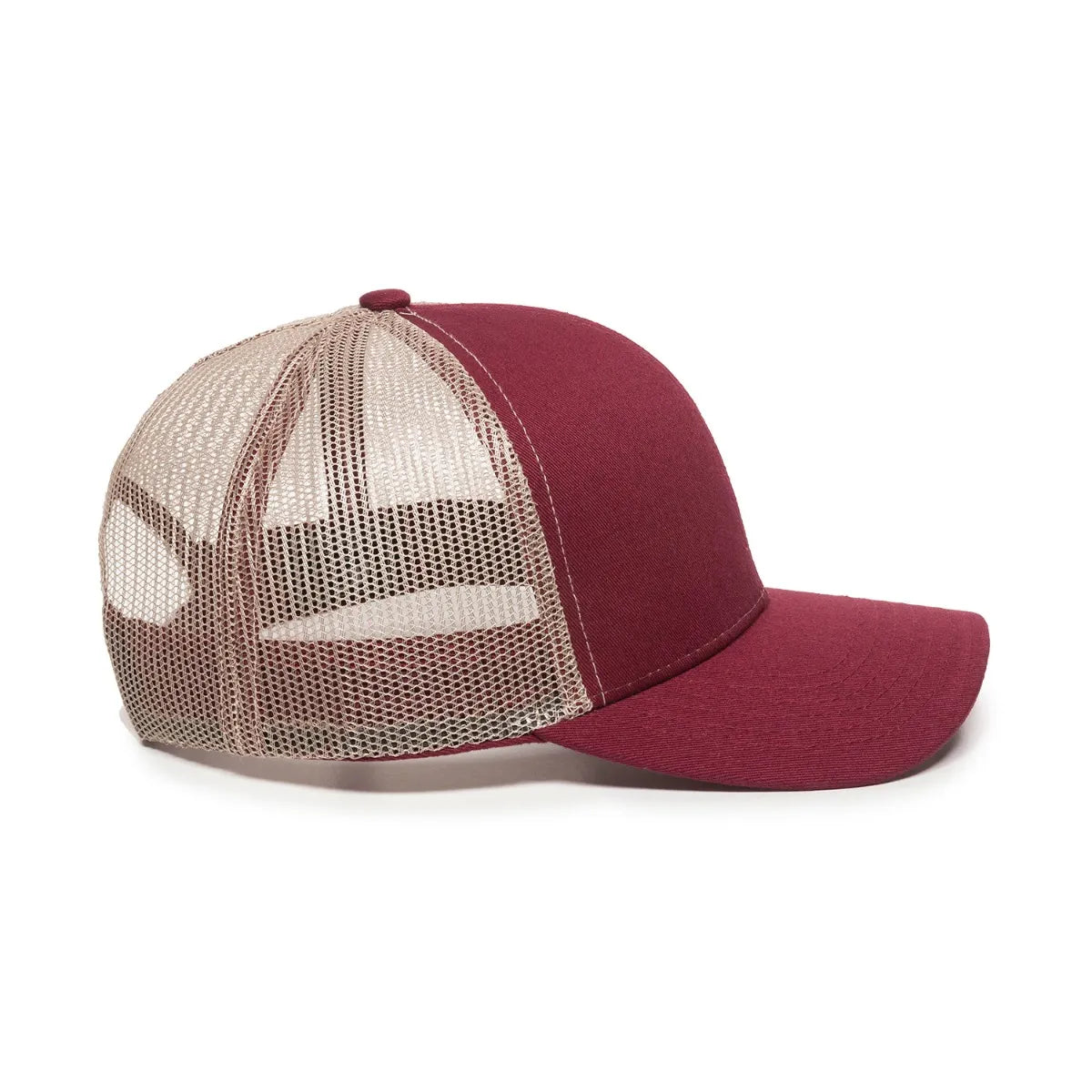 Outdoor Cap MBW-600 Cotton Twill Structured Trucker Hat Unisex Accessories Hats & Caps