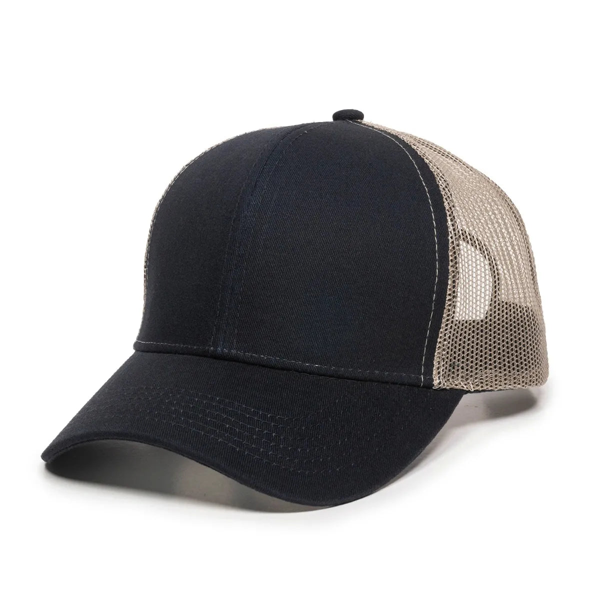 Outdoor Cap MBW-600 Cotton Twill Structured Trucker Hat Unisex Accessories Hats & Caps