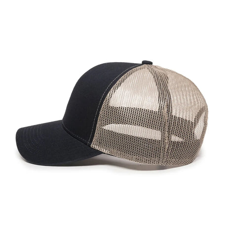 Outdoor Cap MBW-600 Cotton Twill Structured Trucker Hat Unisex Accessories Hats & Caps