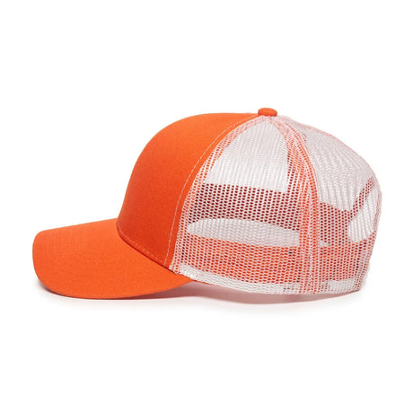 Outdoor Cap MBW-600 Cotton Twill Structured Trucker Hat Unisex Accessories Hats & Caps