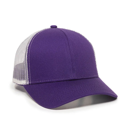 Outdoor Cap MBW-600 Cotton Twill Structured Trucker Hat Unisex Accessories Hats & Caps