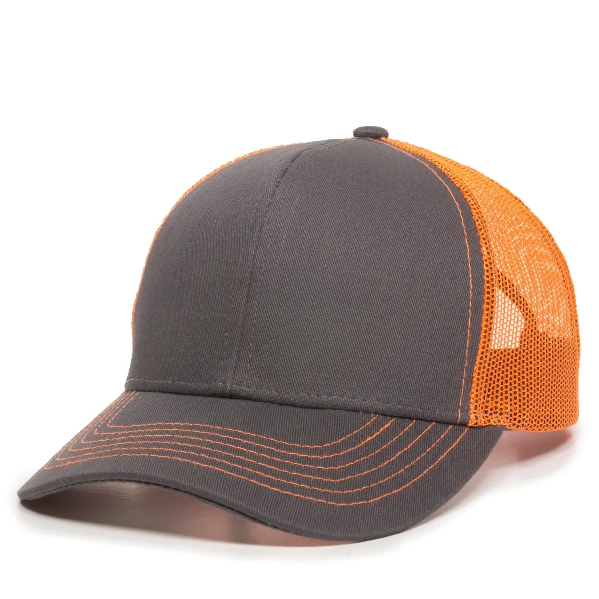 Outdoor Cap MBW-600 Cotton Twill Structured Trucker Hat Unisex Accessories Hats & Caps