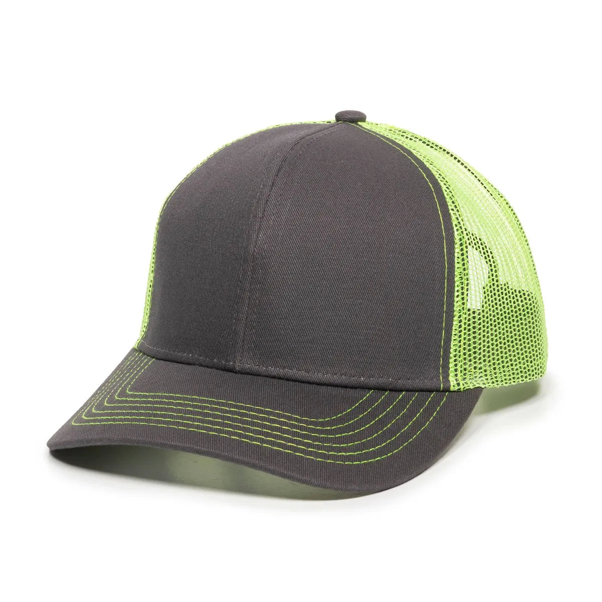 Outdoor Cap MBW-600 Cotton Twill Structured Trucker Hat Unisex Accessories Hats & Caps