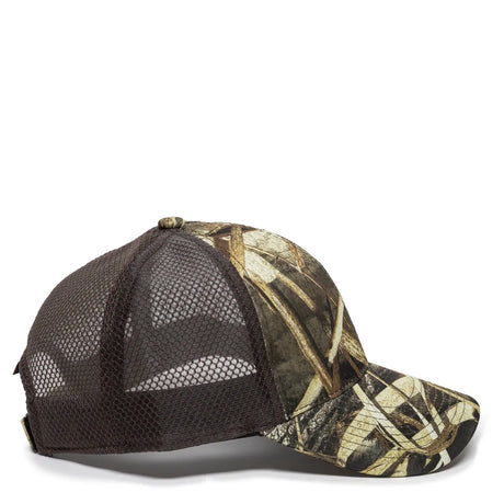 Outdoor Cap PFC-150M Moisture Wicking Structured Trucker Hat Unisex Accessories Hats & Caps