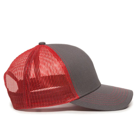 Outdoor Cap MBW-600 Cotton Twill Structured Trucker Hat Unisex Accessories Hats & Caps