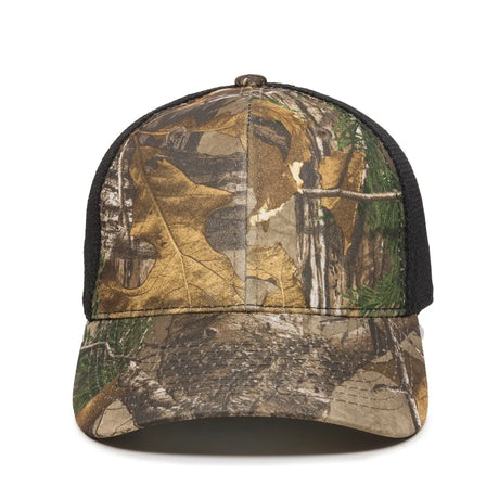 Outdoor Cap PFC-150M Moisture Wicking Structured Trucker Hat Unisex Accessories Hats & Caps