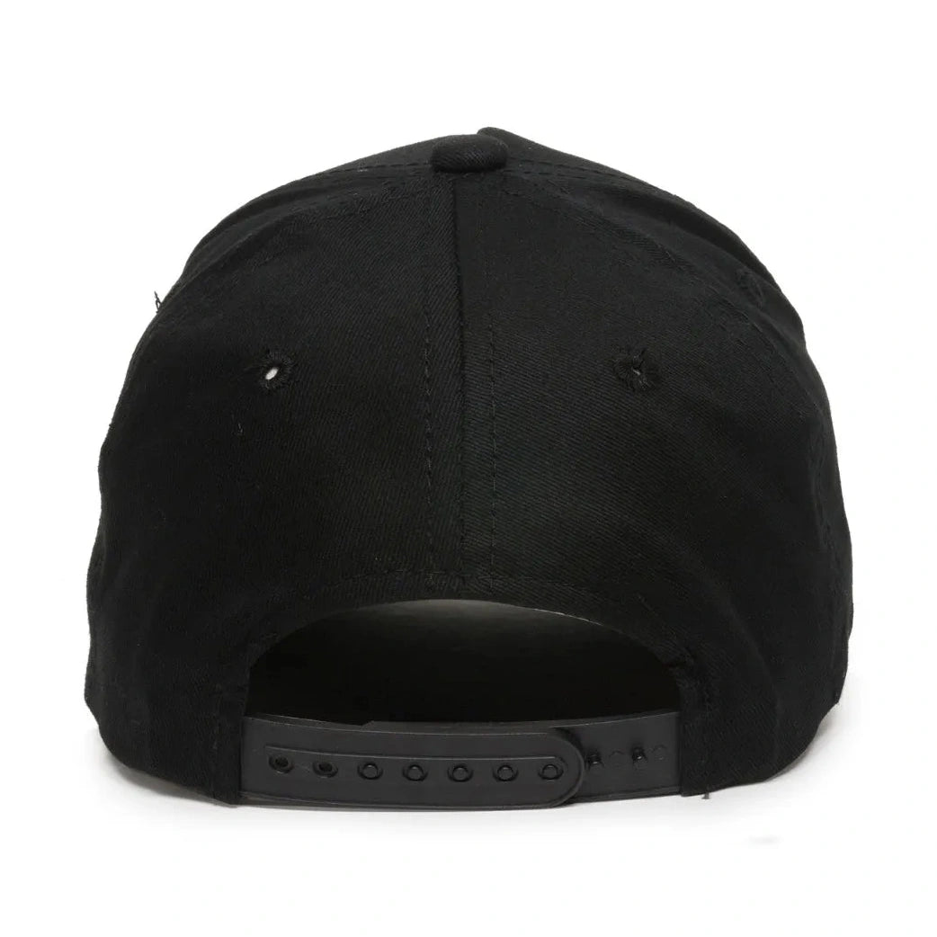 Outdoor Cap GL-455 Cotton Twill Pre-Curve Structured Solid Back Hat-2