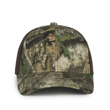 Outdoor Cap PFC-150M Moisture Wicking Structured Trucker Hat Unisex Accessories Hats & Caps