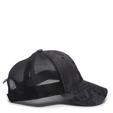 Outdoor Cap PFC-150M Moisture Wicking Structured Trucker Hat Unisex Accessories Hats & Caps