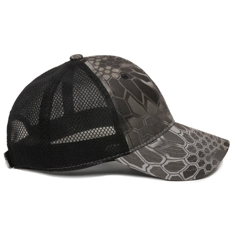 Outdoor Cap PFC-150M Moisture Wicking Structured Trucker Hat Unisex Accessories Hats & Caps