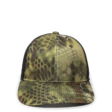 Outdoor Cap PFC-150M Moisture Wicking Structured Trucker Hat Unisex Accessories Hats & Caps