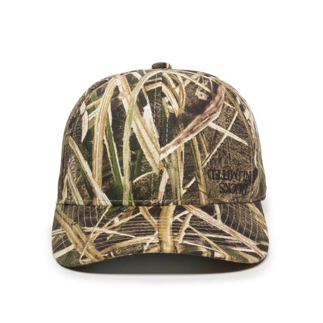 Outdoor Cap 301IS Canvas Camo Structured Solid Back Hat Unisex Accessories Hats & Caps