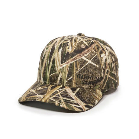 Outdoor Cap 301IS Canvas Camo Structured Solid Back Hat Unisex Accessories Hats & Caps