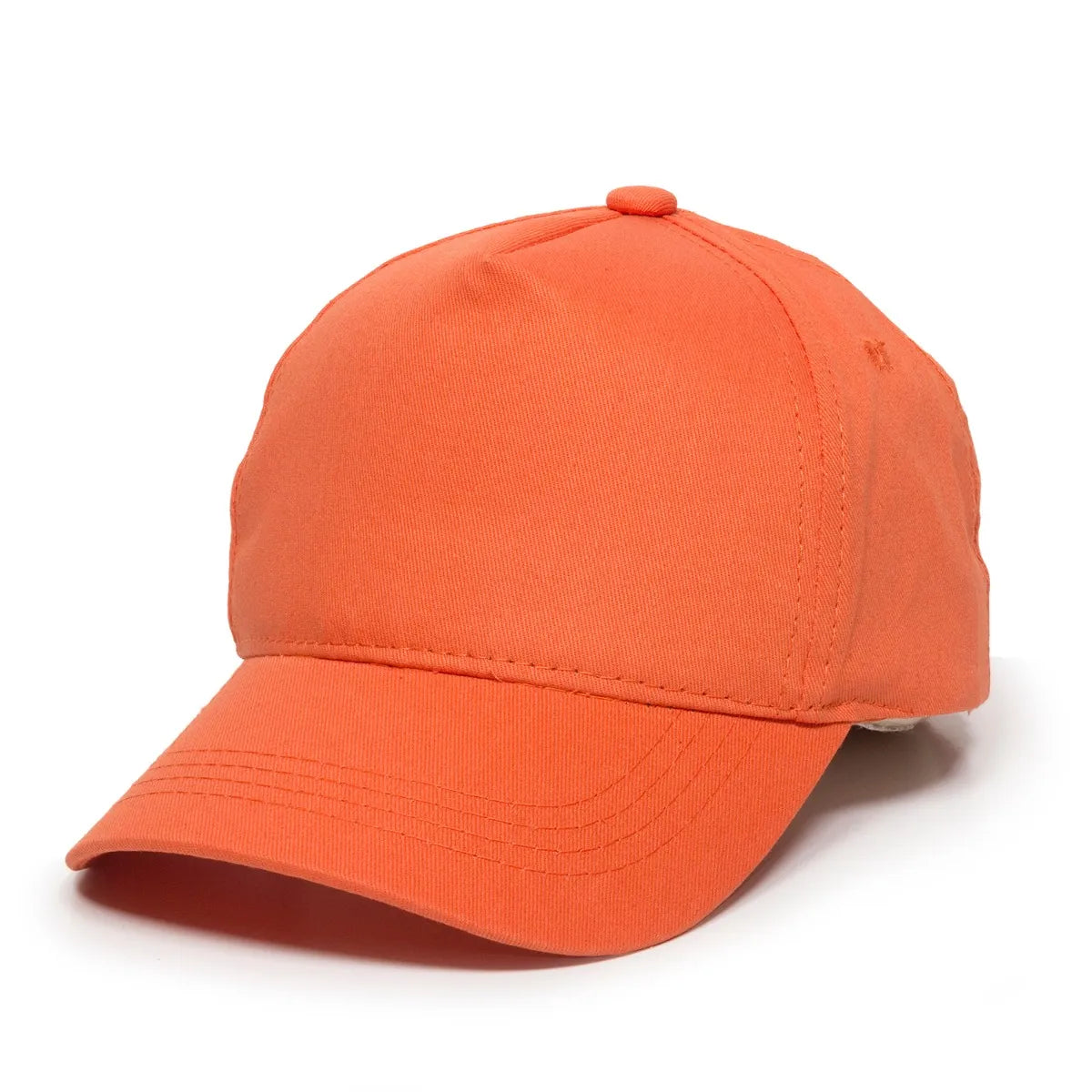 Outdoor Cap GL-455 Cotton Twill Pre-Curve Structured Solid Back Hat Unisex Accessories Hats & Caps