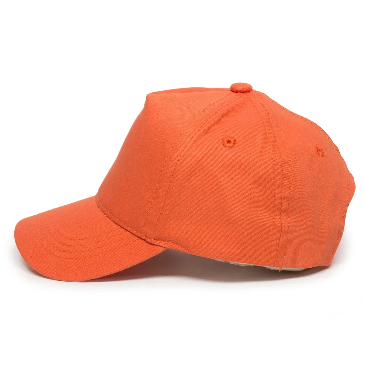 Outdoor Cap GL-455 Cotton Twill Pre-Curve Structured Solid Back Hat Unisex Accessories Hats & Caps