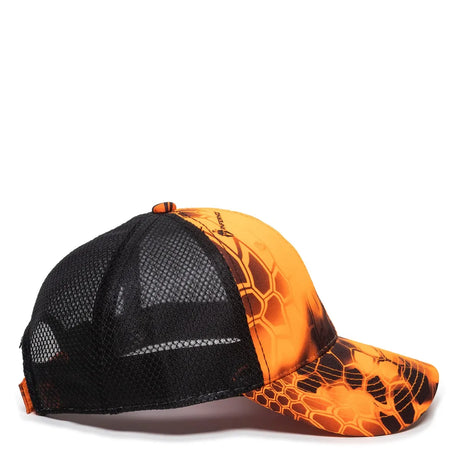 Outdoor Cap PFC-150M Moisture Wicking Structured Trucker Hat Unisex Accessories Hats & Caps