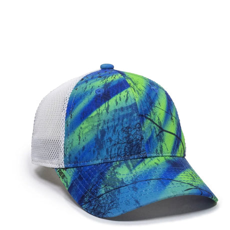 Outdoor Cap PFC-150M Moisture Wicking Structured Trucker Hat Unisex Accessories Hats & Caps